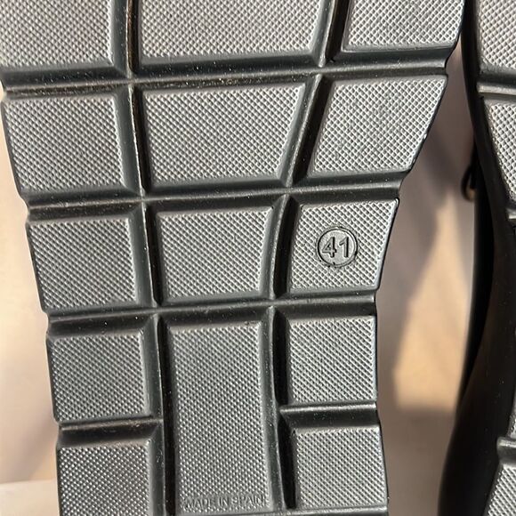 ANTHROPOLOGIE MAEVE LUGGED PLATFORM LOAFERS IN BLACK SIZE 41 - Picture 10 of 10